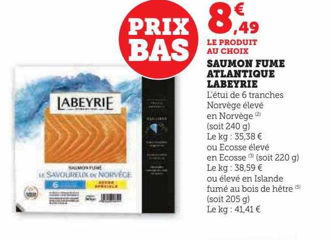 Saumon Fumé Atlantique Labeyrie