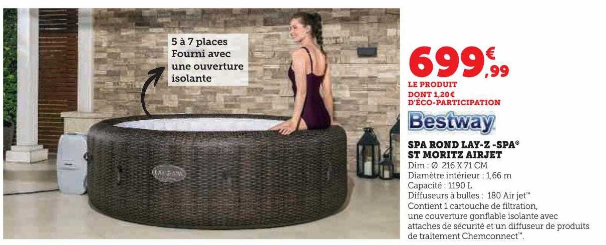 Spa Rond Lay-z-spa St Moritz Airjet Bestway