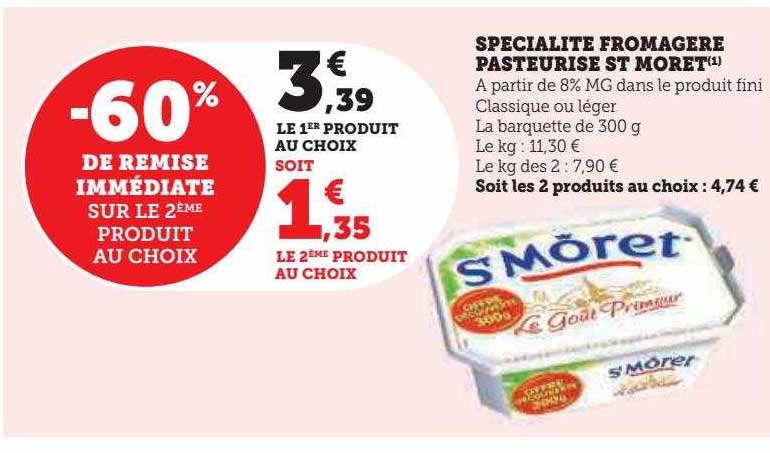 Spécialité Fromagère Pasteurisé St Môret