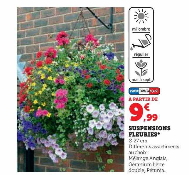 suspensions fleuries