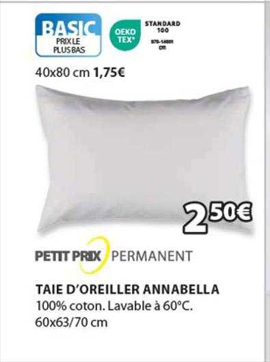 taie d'oreiller annabella