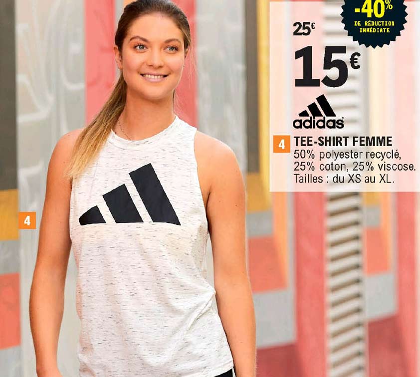 adidas tee-shirt femme