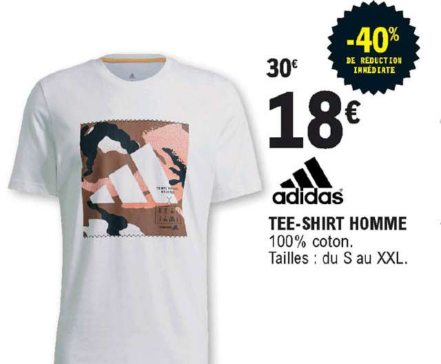 adidas tee-shirt homme