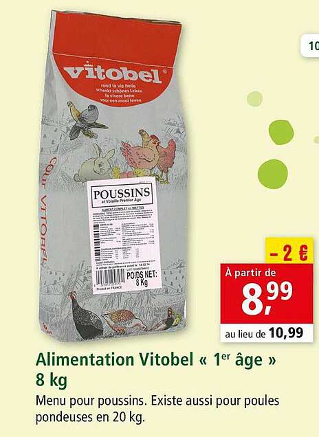 alimentation vitobel «1er âge» 8 kg