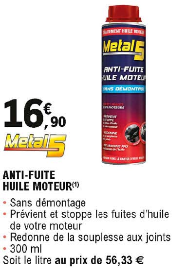 anti-fuite huile moteur metal5