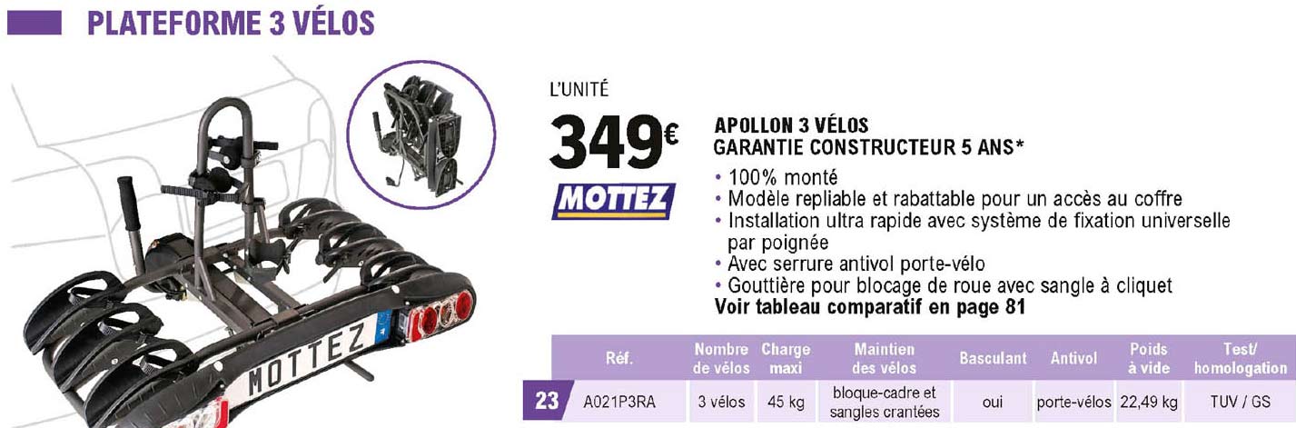 apollon 3 vélos mottez