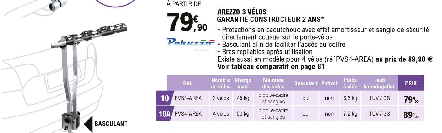 Arezzo 3 Vélos Peruzzo