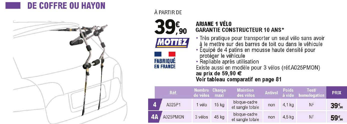 ariane 1 vélo mottez