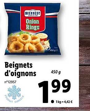 beignets d'oignons mcennedy