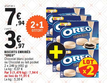 biscuits enrobés "oreo"