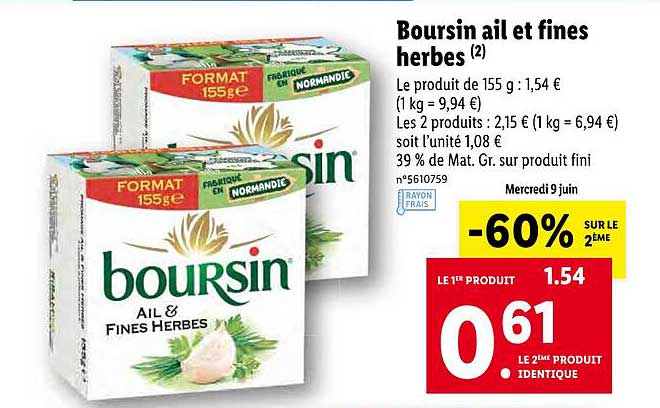 Boursin Ail Et Fines Herbes