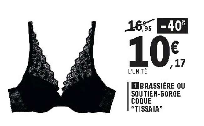 brassière ou soutien-gorge coque "tissaia"