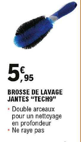 brosse de lavage jantes "tech9"
