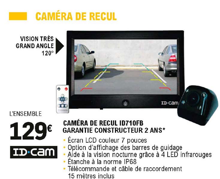 caméra de recul id710fb id-cam