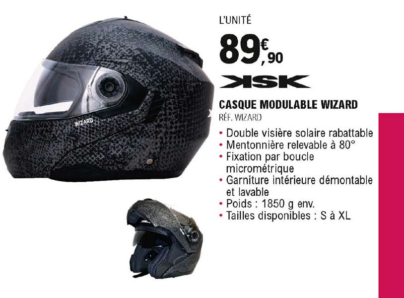 casque modulable wizard ksk