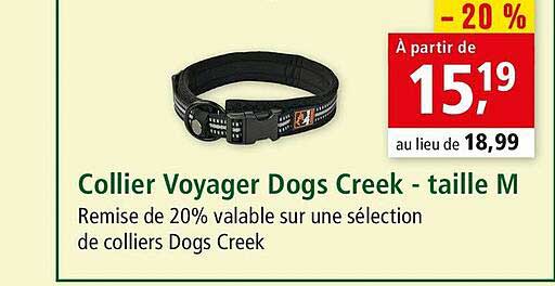 collier voyager dogs creek - taille m