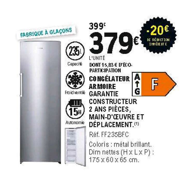 Congélateur Armoire