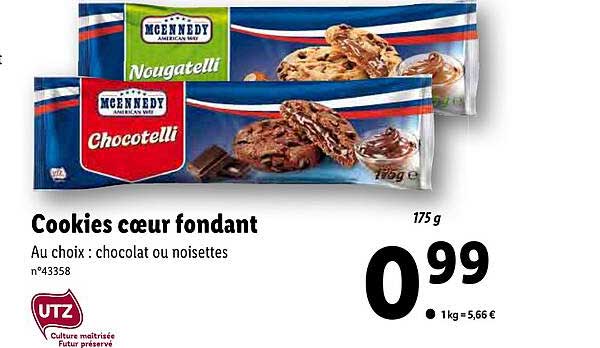 Cookies Cœur Fondant Mcennedy