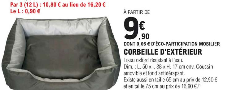 corbeille d'extérieur