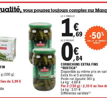 Cornichons Extra Fins "rustica"