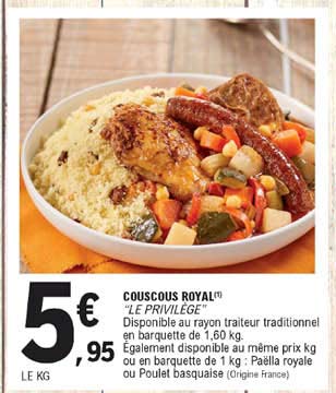 couscous royal "le privilège"