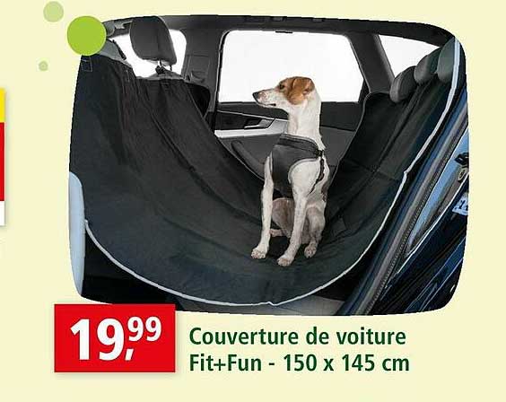 couverture de voiture fit+fun - 150 x 145 cm