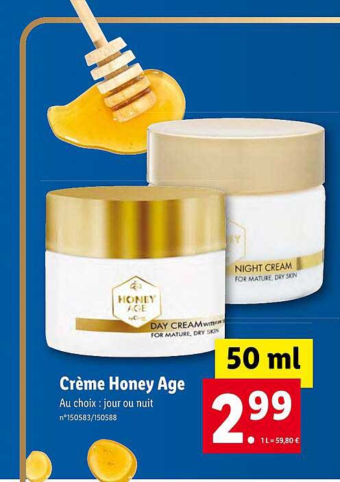 Crème Honey âge