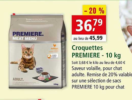Croquettes Première - 10 Kg