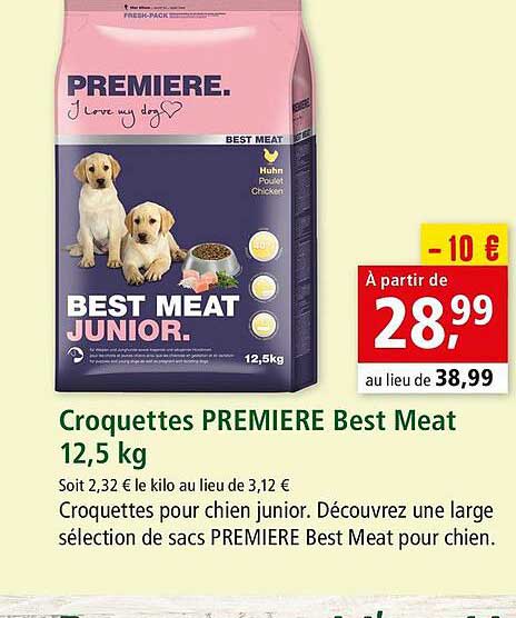 Croquettes Première Best Meat 12,5 Kg