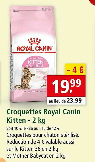 croquettes royal canin kitten - 2 kg