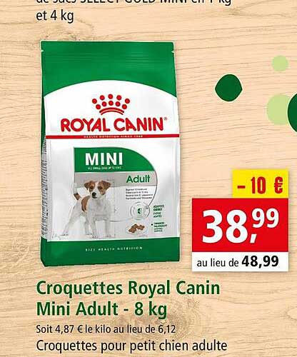 croquettes royale canin mini adult - 8 kg
