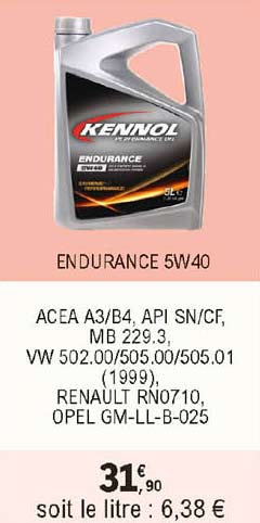 endurance 5w40