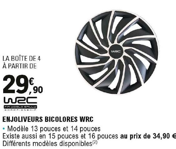 enjoliveurs bicolores wrc