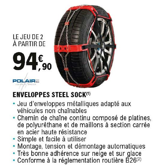 enveloppes steel sock polaire