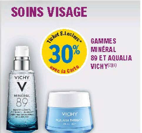 gammes mineral 89 et aqualia vichy