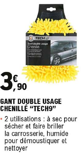 gant double usage chenillé "tech9"