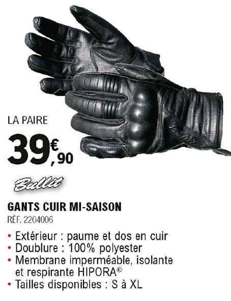 Gants Cuir Mi-saison Ballit