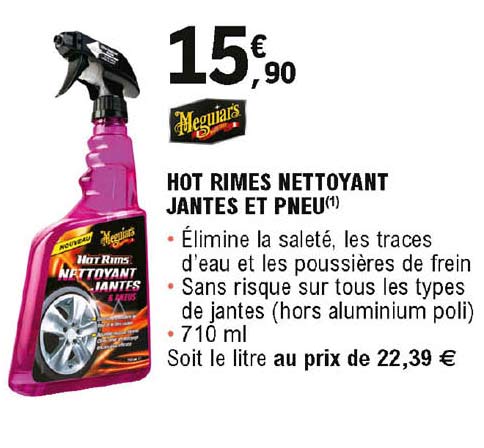 hot rimes nettoyant jantes et pneu