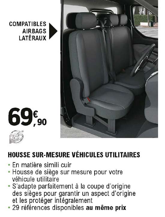 housse sur-mesure véhicules utilitaires