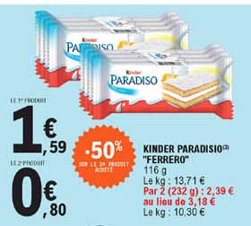 kinder paradisio "ferrero"