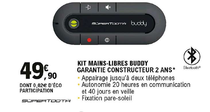 kit mains-libres buddy supertooth