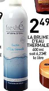 la brume d'eau thermale freshéa