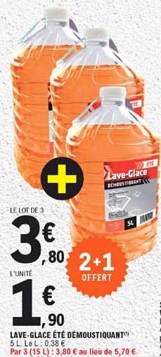 lave-glace été démoustiquant