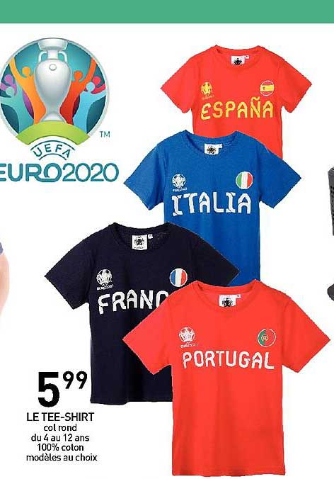 le tee-shirt euro 2020
