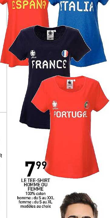 le tee-shirt homme ou femme
