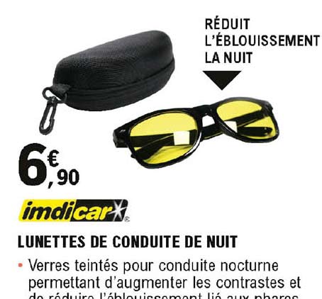 lunettes de conduite de nuit imdicar