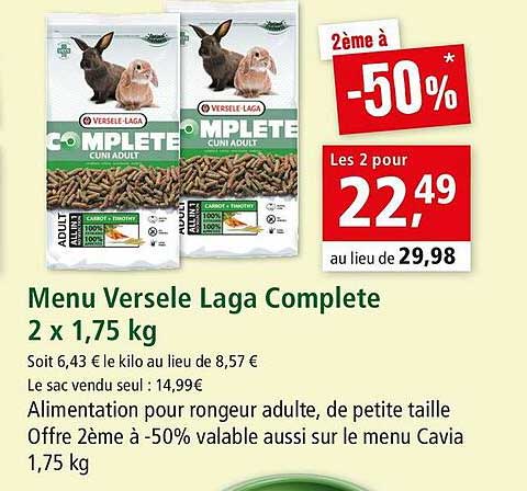 Menu Versele Laga Complete