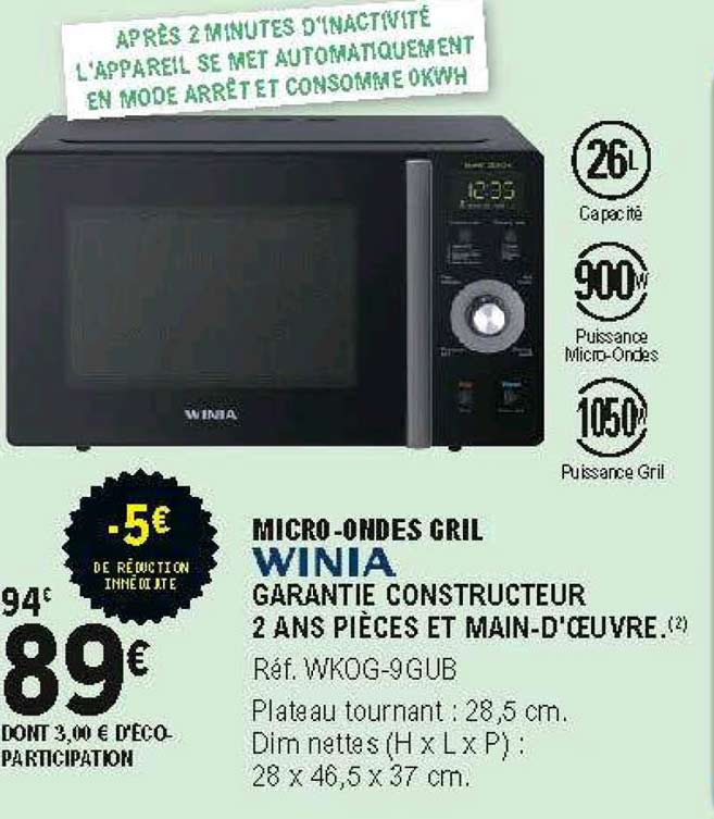 micro-ondes gril winia