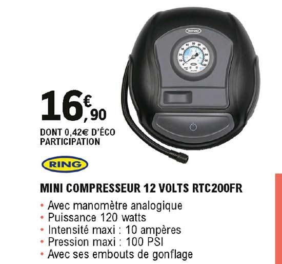 mini compresseur 12 volts rtc200fr ring