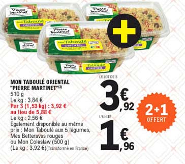 mon taboulé oriental "pierre martinet"